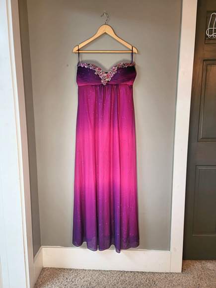 Deb Dresses & Skirts - Beautiful Strapless Rhinestone Dress size